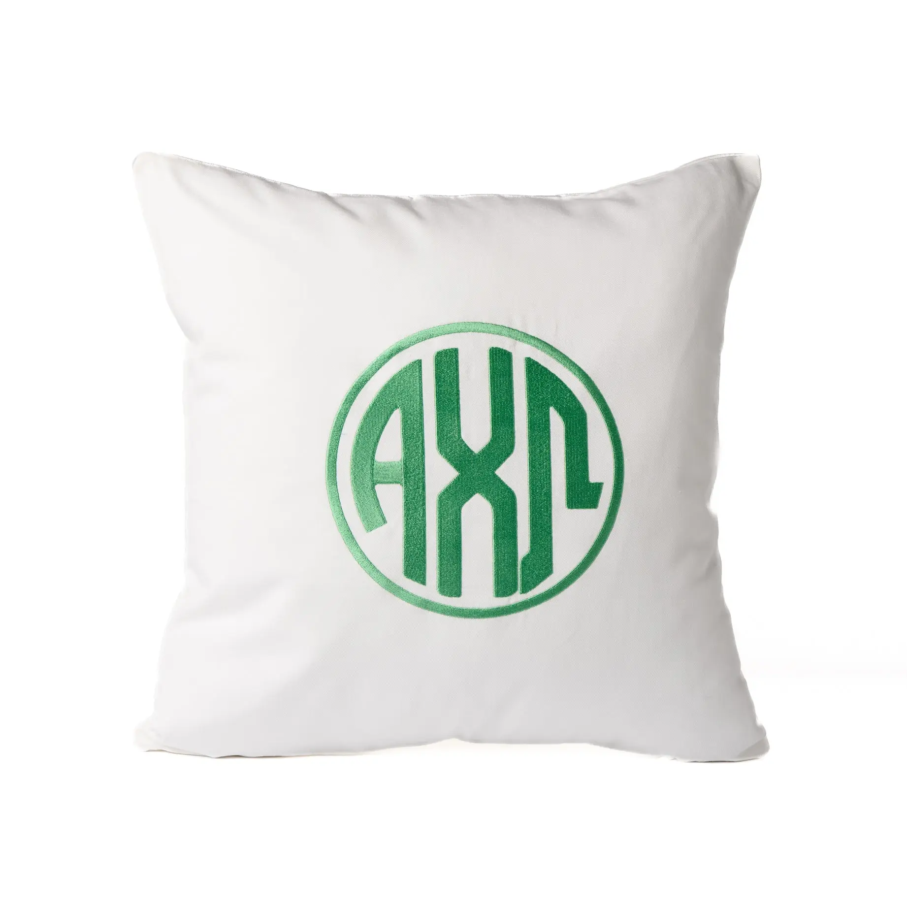 Sorority Circle Monogram Pillow