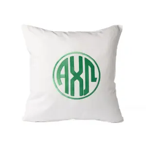 Sorority Circle Monogram Pillow