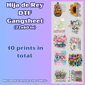 G19 Hija Del Rey DTF Gangsheet for shirts