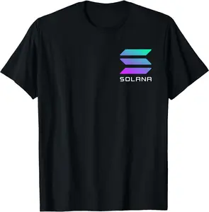 Solana SOL Logo Cryptocurrency Unisex T-Shirt Cotton Menswear Man Classic