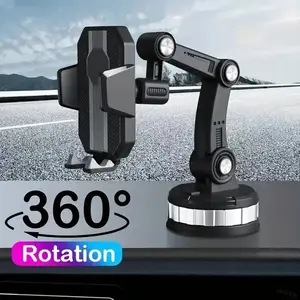 360 Rotate Car Phone Holder Mobile Windshield Mount Stand, Compatible with iPhone Samsung Xiaomi, Hands-Free Driving Car Phone Holder