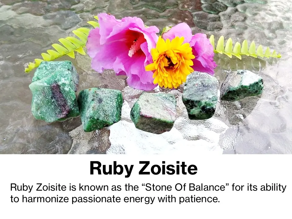 Ruby Zoisite Loose Tumbled & Rough Natural Gemstone Crystal for Love Emotional Healing & Personal Growth