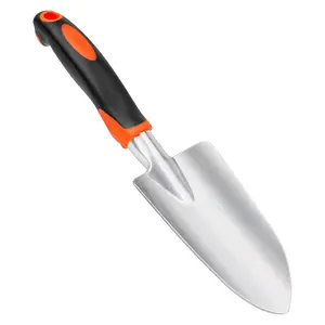 Garden Shovel Garden Hand Trowel, Heavy Duty Hand Shovel with Ergonomic Handle, Small Gardening Tools for Digging, Rust Resistant Gardening Spade Trowel Tools, Orange