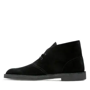 Clarks BUSHACRE 2 Black Sde Men's Footwear, Classic Design, Durable Material, Suitable for Various Occasions