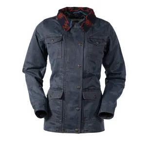 Outback Trading Company Ladies Broken Hill Navy Jacket 29666-NVY