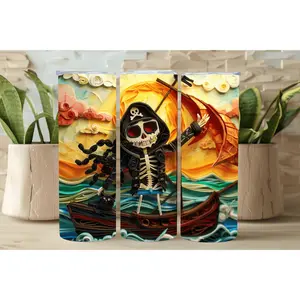 3D Paper Pirate 20oz Insulated Tumbler