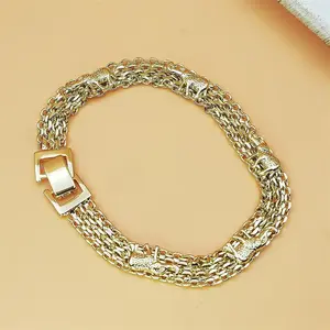 Elephant Charm Sports Wristband Bracelet - Unisex Design, Gold Plating, Perfect Gift for Birthdays, Christmas Daily Wear Accessory