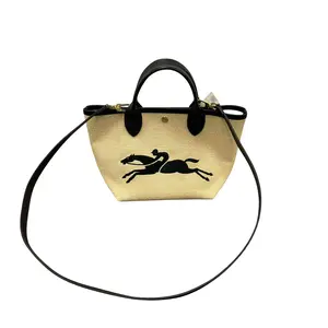 Pre-owned Longchamp woven straw Shoulder Bags 2way bag