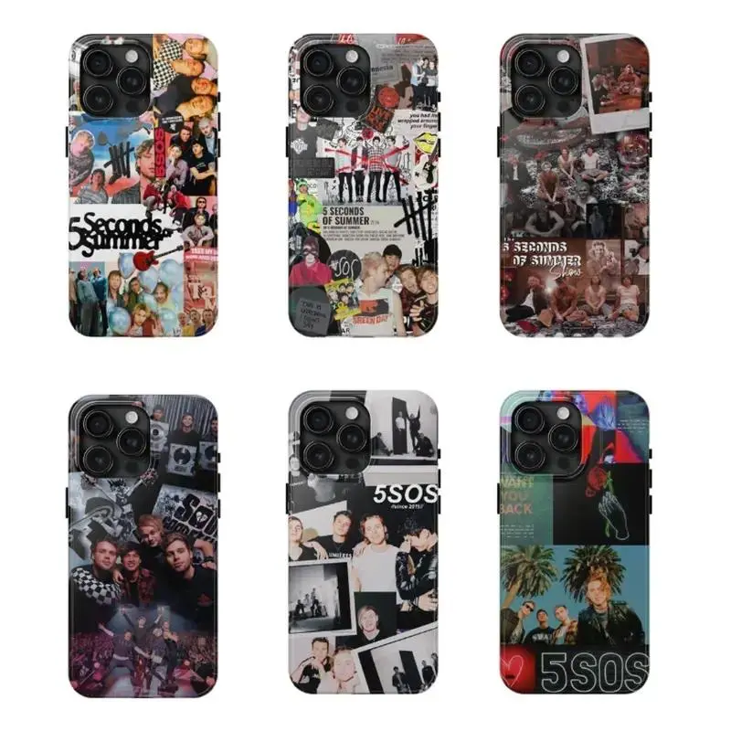 5 Seconds of Summer Pop-Punk Band Themed Phone Case — Compatible with iPhone 11–17 Pro Max/Plus Series & Samsung Galaxy S23–25 Series — Comprehensive Device Protection & Precise Cutouts — An Exclusive Gift for Fans