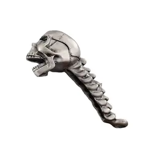 TikTok Hot-Selling Alloy Skull Bottle Opener Halloween Quirky High-End Creative Personalized Beer Can Opener for Unique Party Gifts