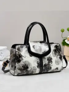 Fashion Embroidered Vintage Crossbody Bag, Multifunctional Large Capacity Shoulder Bag, Stylish Design, New Women's Handbag