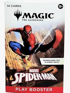 Magic Spiderman Trading Card Pack Sleeved 14 Cards with Guaranteed Foil in Every Pack for Collectors Marvel Spider-Man Play Booster