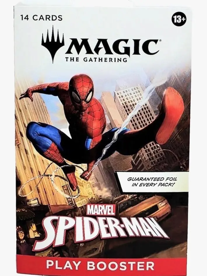 Magic Spiderman Trading Card Pack Sleeved 14 Cards with Guaranteed Foil in Every Pack for Collectors Marvel Spider-Man Play Booster