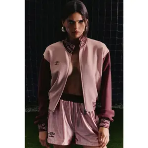 Umbro Mock Neck Scuba Zip Up Jacket - Pink W