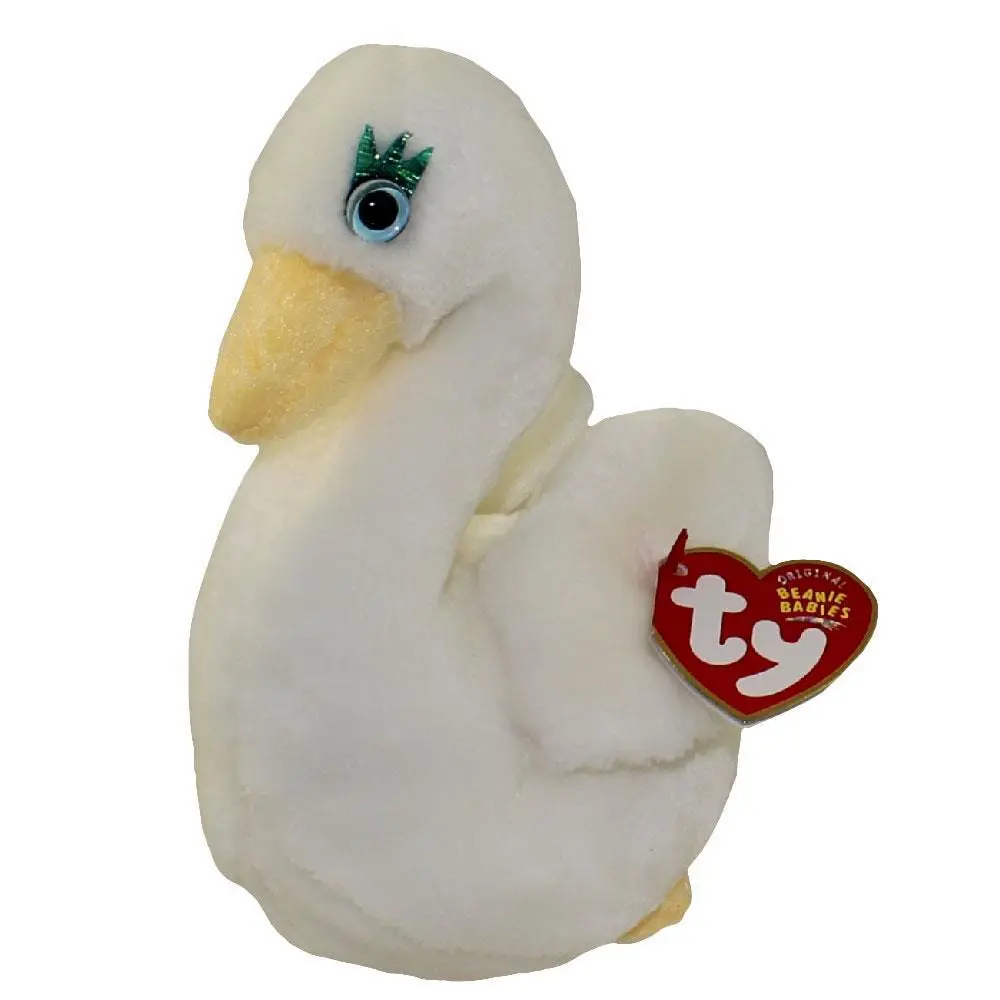 TY Beanie Baby - GODDESS the Swan (6 inch) (2003) MWMTs