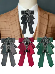 Handmade Solid Color Sparkling Diamond Tie, Casual Elegant Tie, Party Essential for Business, Suits, and Daily Life, All Seasons Use