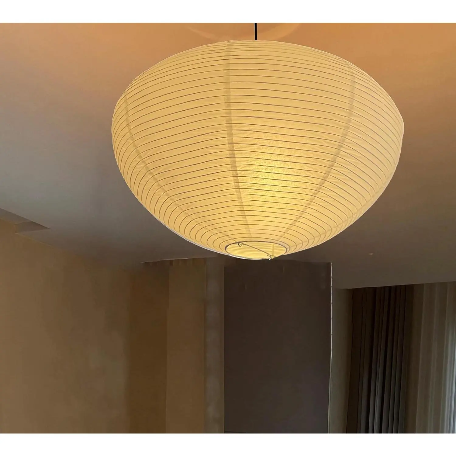 (19.69Inch) Paper Lantern Lamp Shade,White Jewel Paper Lamp Shade,Foldable Handmade Ceiling Light Shade Suitable for Home Decor (19.69)