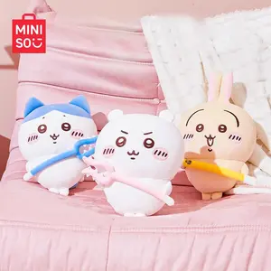 MINISO Genuine Chiikawa Series Weapon Style Standing Plush Dolls, Cute Chiikawa Usagi Hachiware Stuffed Animals, Soft Huggable Plush Toys with Exquisite Details, Perfect for Home Bedroom Decor, Ideal Birthday Holiday Gift for Kids Adults Fans