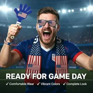 9 in 1 Popular Team Game Day Viewing Set | Ideal for Home Watch Parties, Sports Bar Game Nights & Backyard Tailgate Soccer Gathering, Perfect Fan Cheer Supplies for All Football Match Events