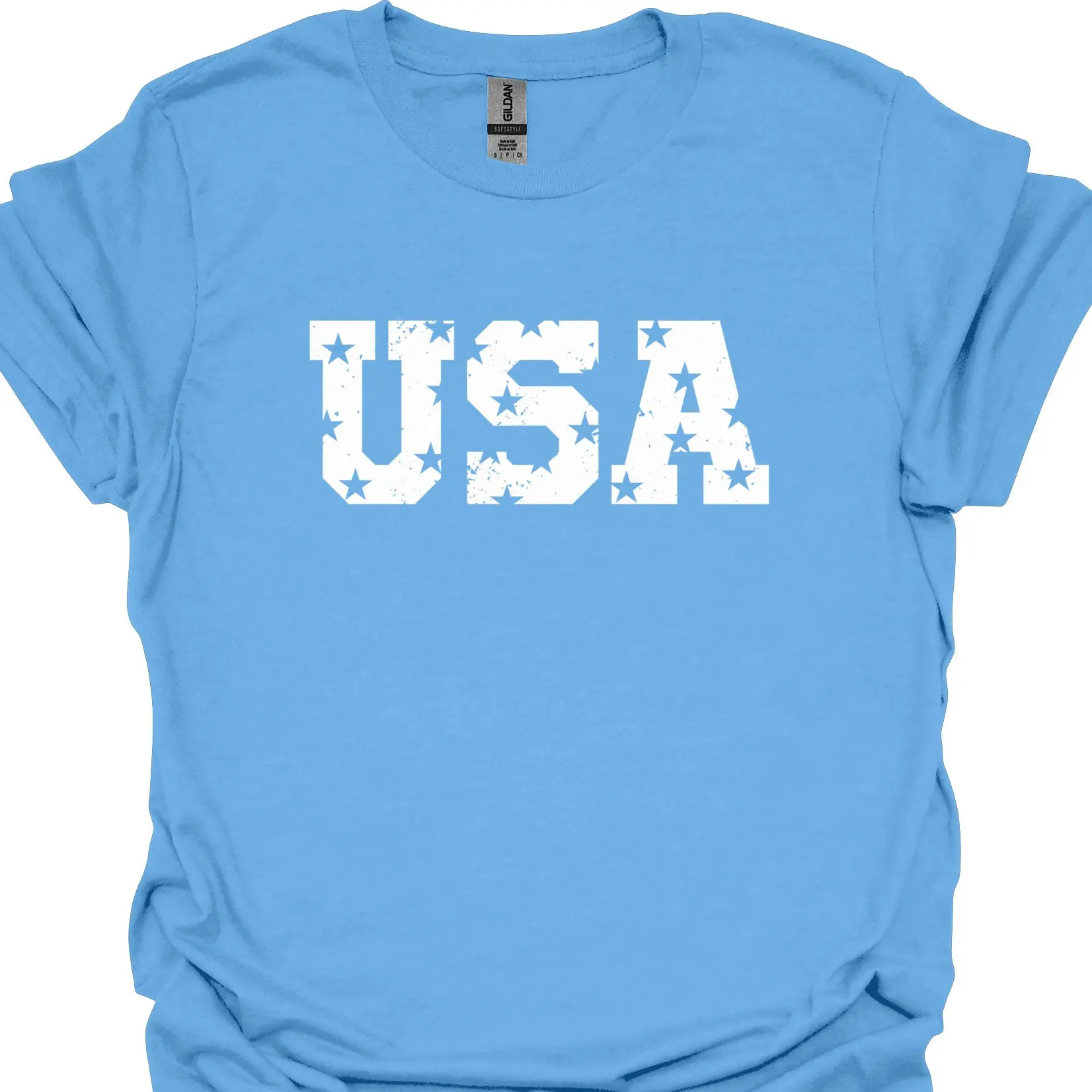 USA Distressed DTF Graphic T shirt, Holiday Graphic Tees, Unisex Apparel, Relaxed Fit, Soft Print