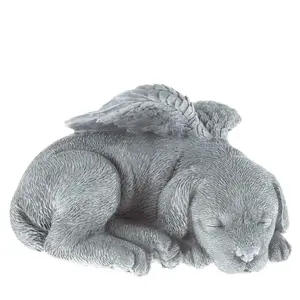 Pure Garden Sleeping Angel Dog Memorial Statue