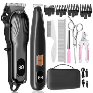 TaiMeng LED Digital Display High Power Pet Clipper Professional Hair Trimming Kit for Teddy Dogs