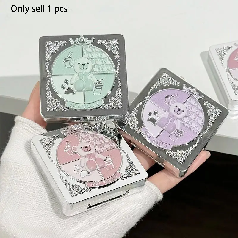 Dreamy Bear Five-Color Eyeshadow Palette, Long-Lasting Pigmented Eye Makeup Product, Perfect for Daily Use & Special Occasions, Eye Shadow Palettes