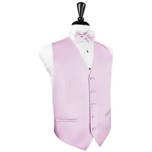 Pink Venetian Tuxedo Vest