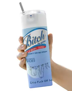 Funny Bitch Be Gone Tumbler Adios Bitch Spray Anti Bitch Spray Disinfectant Tumbler 20oz, Custom Tumblers, Gifts For Her, Portable and Reusable Drinkware, Washable Water Bottles, Gradient Cup, Bottled Mug, Funny Tumbler Bottle, Gag Gift For Friend