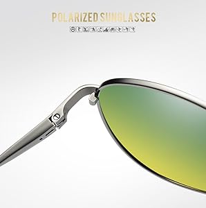 FEISEDY Night Driving Glasses Night Vision Anti Glare Eyewear for Men Women B2294