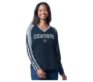 NFL Officially Licensed Dallas Women's Top Dog Long Sleeve Tee