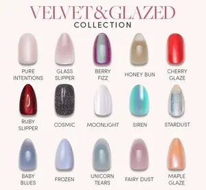 Glamnetic Velvet & Glazed Press-On Nail Collection Glamnetic Velvet & Glazed Press-On Nail Collection