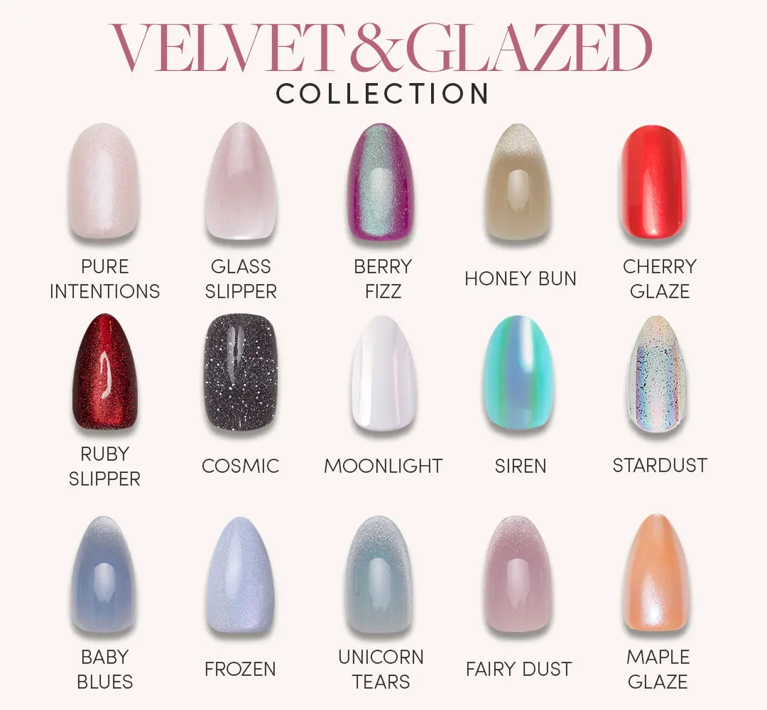 Glamnetic Velvet & Glazed Press-On Nail Collection