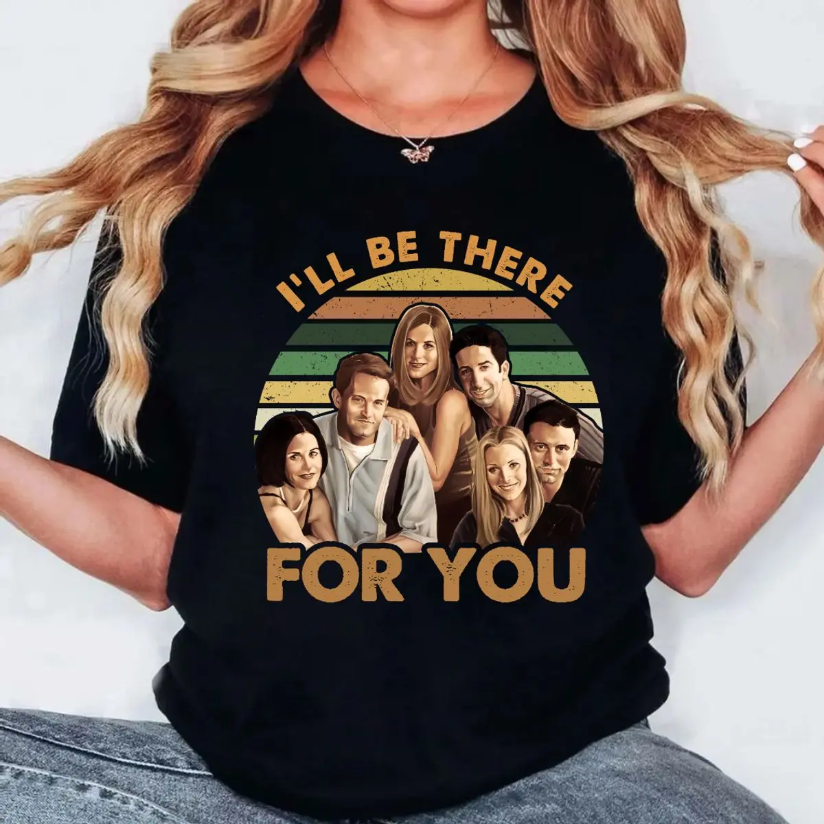 Friends Tv Show Characters I'll Be There For You Vintage T Shirt, Friends Tvshow Shirt, Friends Shirt, Unisex Sweater Pullover Tee