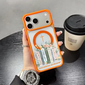 Bible Lady's Popular Books Phone Cases for iPhone Samsung 17Pro Max Air 16Plus 15 14 13 12 11 XR XS S25 S24 S23 S22 cases, Book-patterned Magnetic Phone Case, Shockproof Soft silicone iPhone case, MagSafe Compatible | Perfect for Girls.JY34