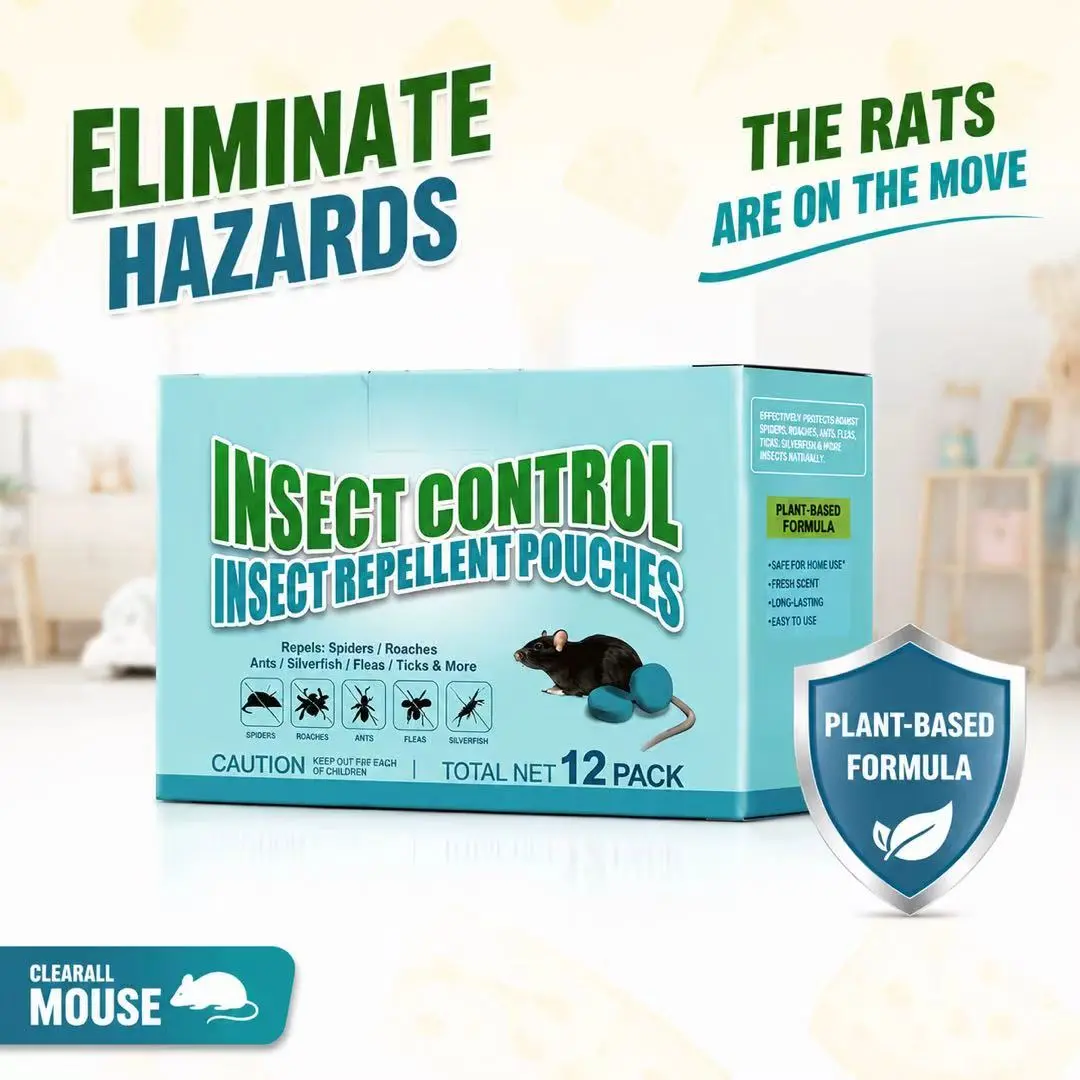 Aromatherapy Camphor Rodent & Insect Repellent Balls - Powerful Kitchen Pantry Cabinet Pest Control, Indoor Household Food Storage Mice Rat Deterrent, Car Engine Warehouse Use & Household Odor Destroyer Outdoor Pack Pouches Peppermint Natural
