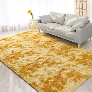 Tie-Dye 4x6ft Plush Rug, Ultra Soft Fluffy Modern Carpet | Indoor Home Decor for Bedroom Living Room Nursery