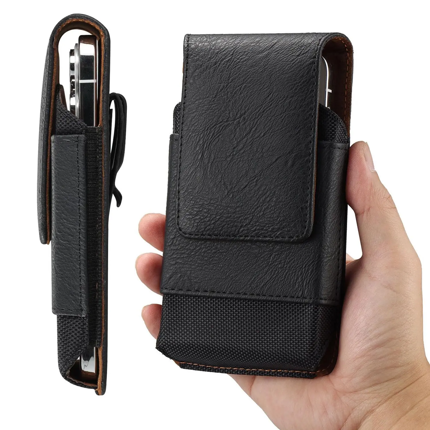 Vintage Leather Phone Holstere with Belt Clip Holder Pouch for iPhone 15 Pro Max/ 14 13 Pro Max, Galaxy S23 Ultra S22 Ultra S21 Plus S20 FE A35 A15 A54 A13 A12, Pixel 6 7 8 Pro, Moto G Power 5G,fathersdaygift