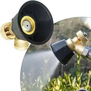 1PCS Alloy Nozzle Agricultural Atomization Adjustable Nozzle Black Whirlwind Agricultural sprinkler Head Garden Tool