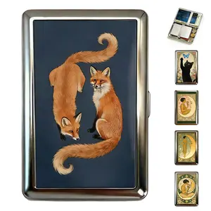 Vintage Style Y2K Women Blocking Card Holder for Men Credit ID Business Cards Versatile Card & Cash Case With RFID Protection, Durable High-Polish Metal Cases Wallets