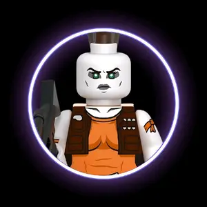 Space SW Clone Wars Aurra Sing Bounty Hunter Mini Building Figure