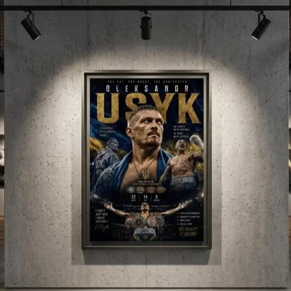 Oleksandr Usyk Poster, Boxing Poster, Sports Poster, Motivational Poster, Gym Decor