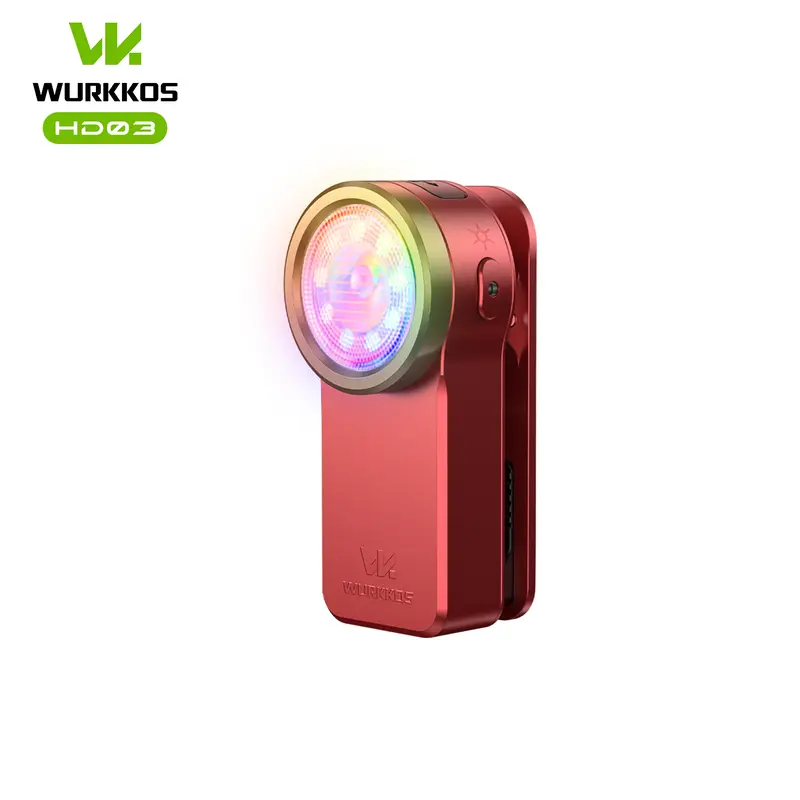 Wurkkos HD03 Clip Light 680LM USB C Rechargeable Pocket Flashlight Built-in 3.7V 600mAh Battery with Spotlight/Floodlight(95 CRI)/RGB Lights/Magnet Inside/Buck Driver/ IPX6 Waterproof