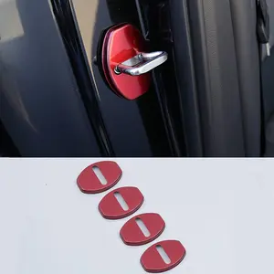 4-Pack Audi A3/a4/a5/a6/a4l/a6l/q5/s3 Door Lock Covers, Stainless Steel Anti-Rust Anti-Scratch, Universal Car Interior Decorative Covers