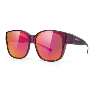 Meeloog Night Vision & Glasses Large Polarized Fit Over Glasses Sunglasses For Women Men with TAC Lens, UV400 Protection Coating, , Oversized Trendy Square Shades For Driving Riding ST0110 summerwins