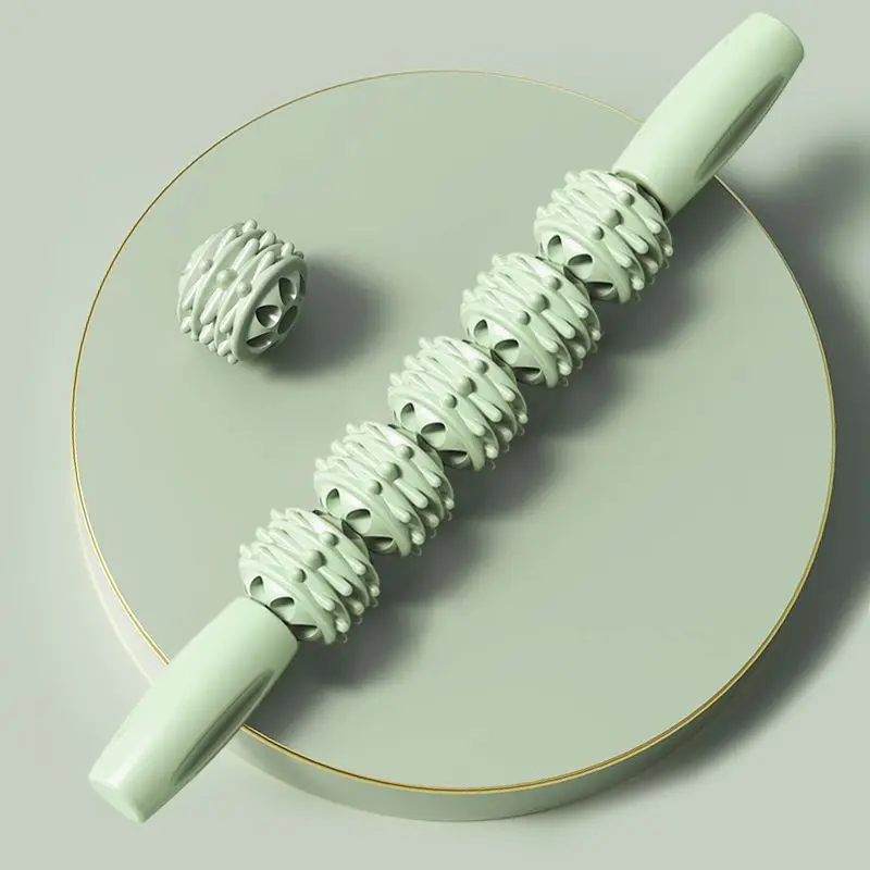 Green 5-wheel massager