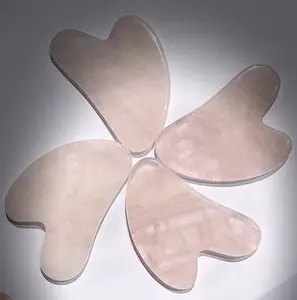 12counts rose quartz guasha slab women's gifts fashion