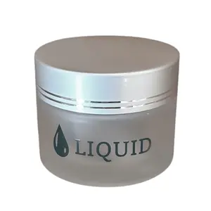 Frosty Glass Jar With Cap