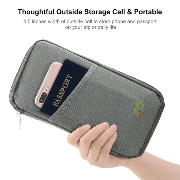 RFID-Blocking Passport & Document Wallet