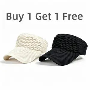【Buy 1 Get 1 Free】Women's Korean Style Summer Sun Hat - Foldable, UVProtection, Breathable Polyester for Outdoor Activities andBeach